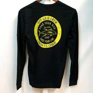 Black & Yellow Off Grid Fishing Long sleeve